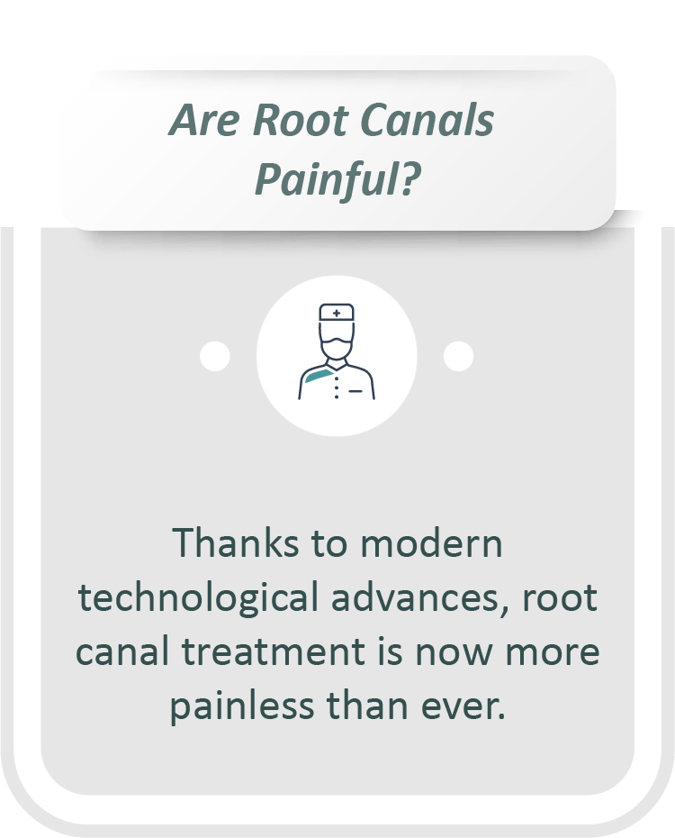 Root canal treatment infographic: Thanks to modern technological advances, root canal treatment is now more painless than ever.